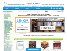 Tablet Screenshot of homedecorhardware.com